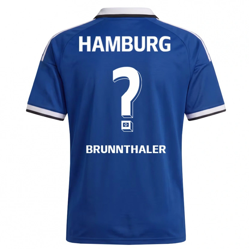 Danxen Bambino Maglia Melanie Brunnthaler #0 Bianco Blu Kit Gara Away 2026/27 Maglietta