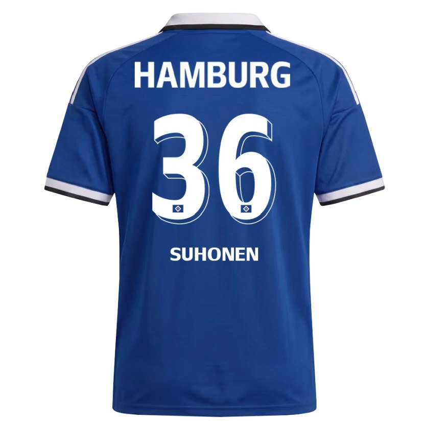 Danxen Bambino Maglia Anssi Suhonen #36 Bianco Blu Kit Gara Away 2026/27 Maglietta