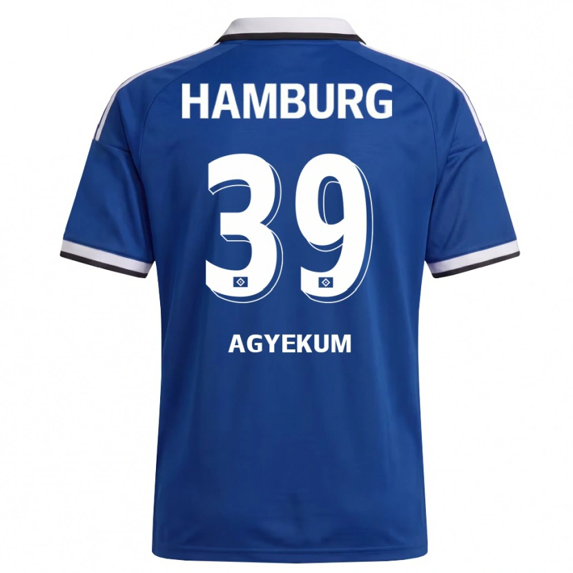 Danxen Bambino Maglia Joel Agyekum #39 Bianco Blu Kit Gara Away 2026/27 Maglietta