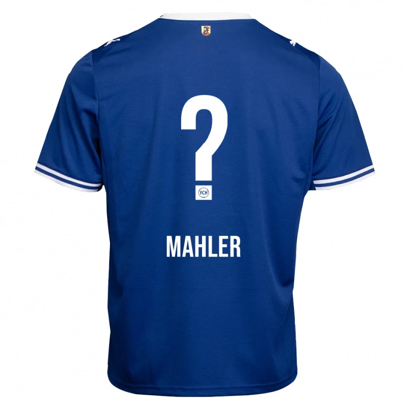 Danxen Bambino Maglia Sina Mahler #0 Blu Reale Bianco Kit Gara Away 2026/27 Maglietta