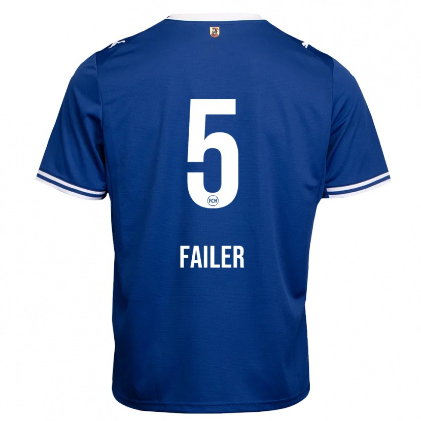 Danxen Bambino Maglia Jan Failer #5 Blu Reale Bianco Kit Gara Away 2026/27 Maglietta