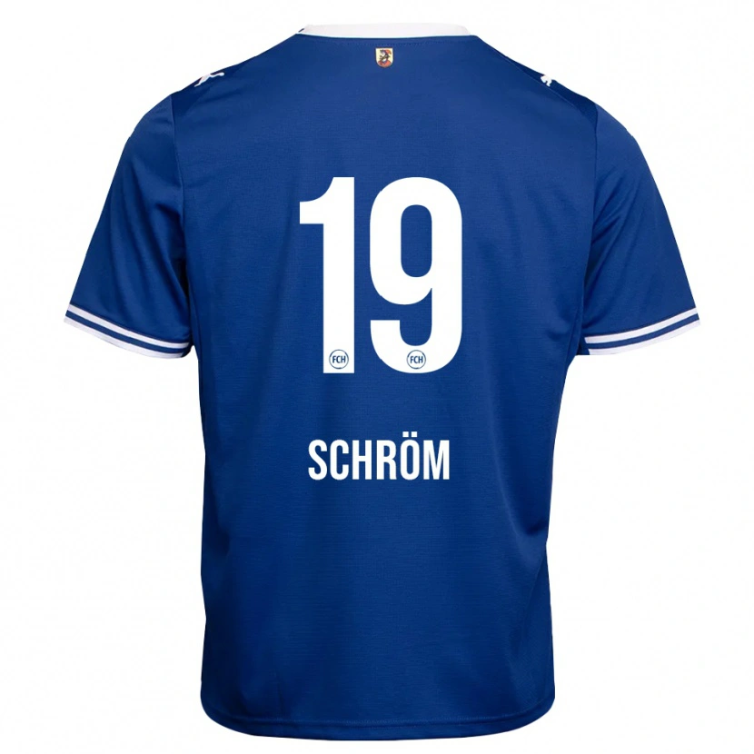 Danxen Bambino Maglia Aline Schröm #19 Blu Reale Bianco Kit Gara Away 2026/27 Maglietta