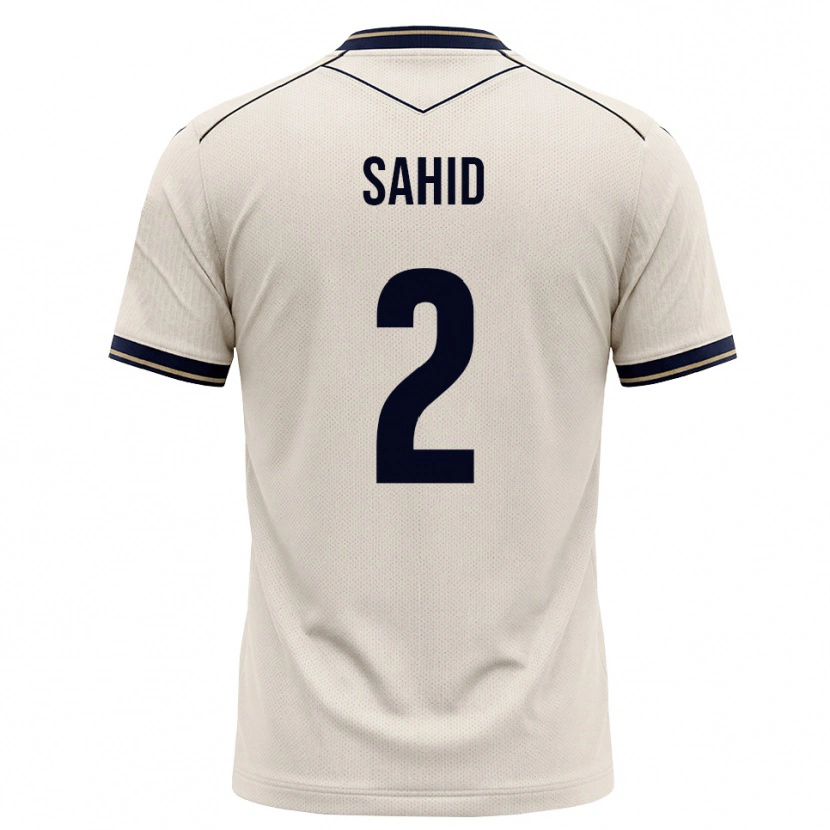 Danxen Bambino Maglia Mohamed Sahid #2 Bianco Avorio Blu Inchiostro Kit Gara Away 2026/27 Maglietta
