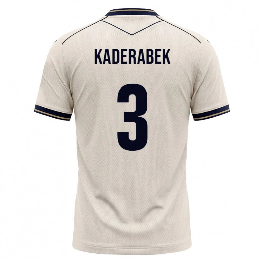 Danxen Bambino Maglia Pavel Kaderabek #3 Bianco Avorio Blu Inchiostro Kit Gara Away 2026/27 Maglietta