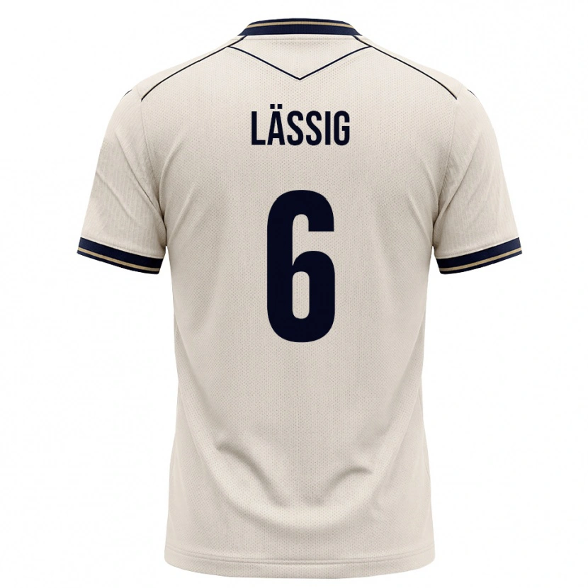Danxen Bambino Maglia Valentin Lässig #6 Bianco Avorio Blu Inchiostro Kit Gara Away 2026/27 Maglietta