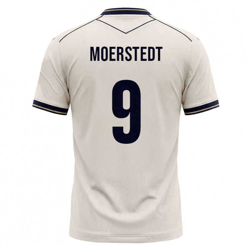 Danxen Bambino Maglia Max Moerstedt #9 Bianco Avorio Blu Inchiostro Kit Gara Away 2026/27 Maglietta