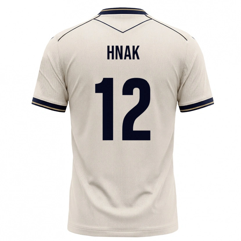 Danxen Bambino Maglia Anwar Hnak #12 Bianco Avorio Blu Inchiostro Kit Gara Away 2026/27 Maglietta