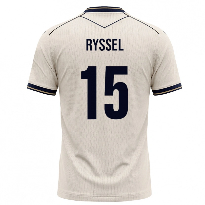 Danxen Bambino Maglia Noah Ryssel #15 Bianco Avorio Blu Inchiostro Kit Gara Away 2026/27 Maglietta
