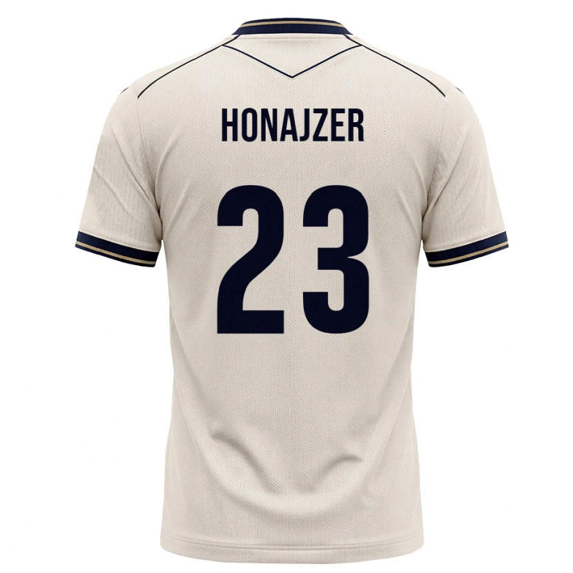 Danxen Bambino Maglia Alex Honajzer #23 Bianco Avorio Blu Inchiostro Kit Gara Away 2026/27 Maglietta