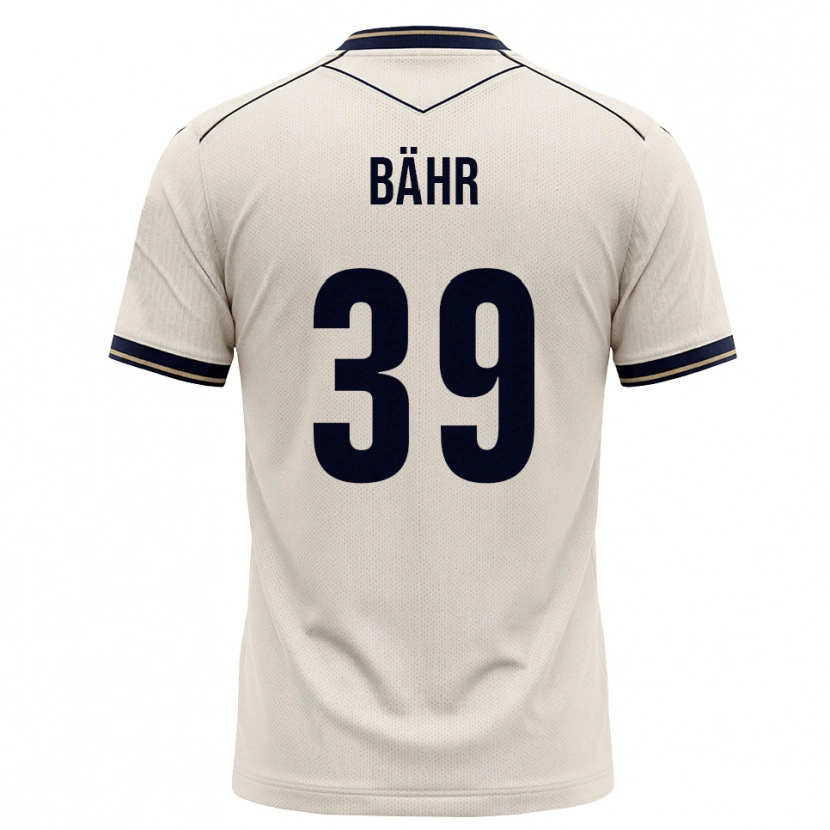 Danxen Bambino Maglia Florian Bähr #39 Bianco Avorio Blu Inchiostro Kit Gara Away 2026/27 Maglietta