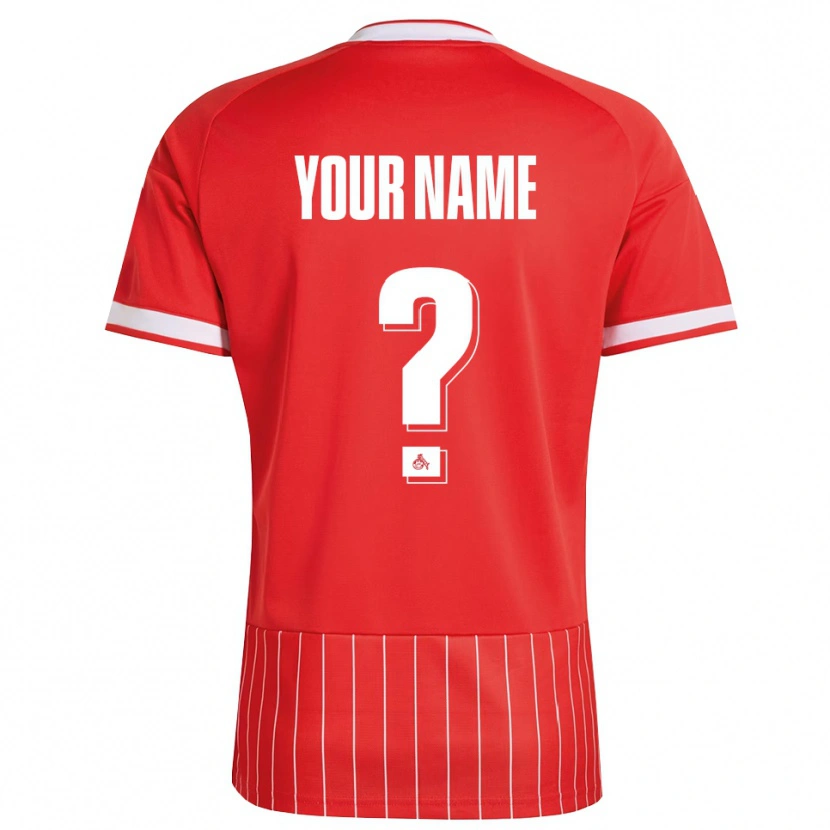 Danxen Bambino Maglia Il Tuo Nome #0 Rosso Bianco Verde Kit Gara Away 2026/27 Maglietta