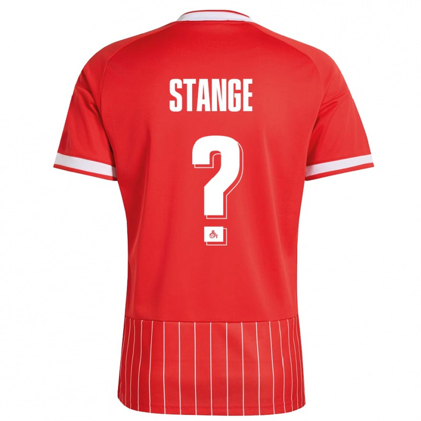 Danxen Bambino Maglia Julian Stange #0 Rosso Bianco Verde Kit Gara Away 2026/27 Maglietta