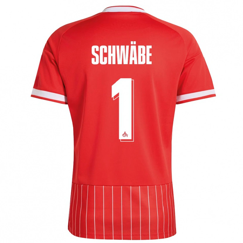 Danxen Bambino Maglia Marvin Schwäbe #1 Rosso Bianco Verde Kit Gara Away 2026/27 Maglietta