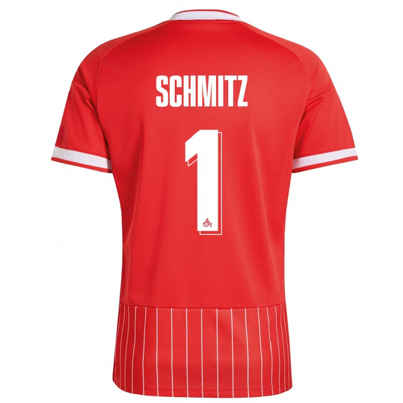 Danxen Bambino Maglia Lisa Schmitz #1 Rosso Bianco Verde Kit Gara Away 2026/27 Maglietta