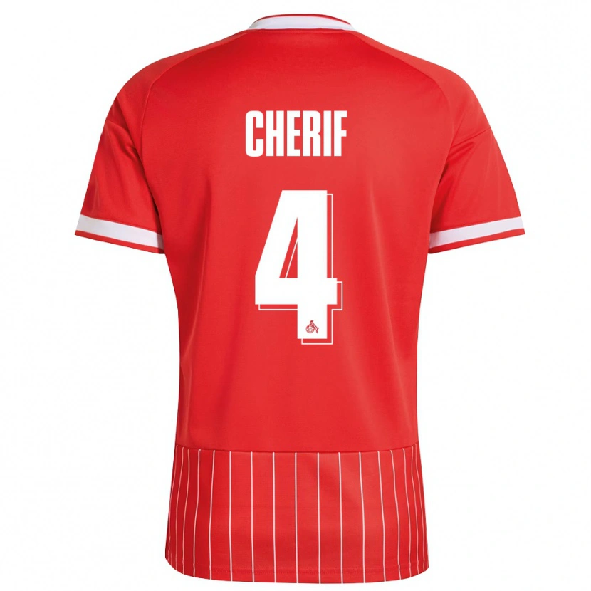 Danxen Bambino Maglia Hamed Cherif #4 Rosso Bianco Verde Kit Gara Away 2026/27 Maglietta