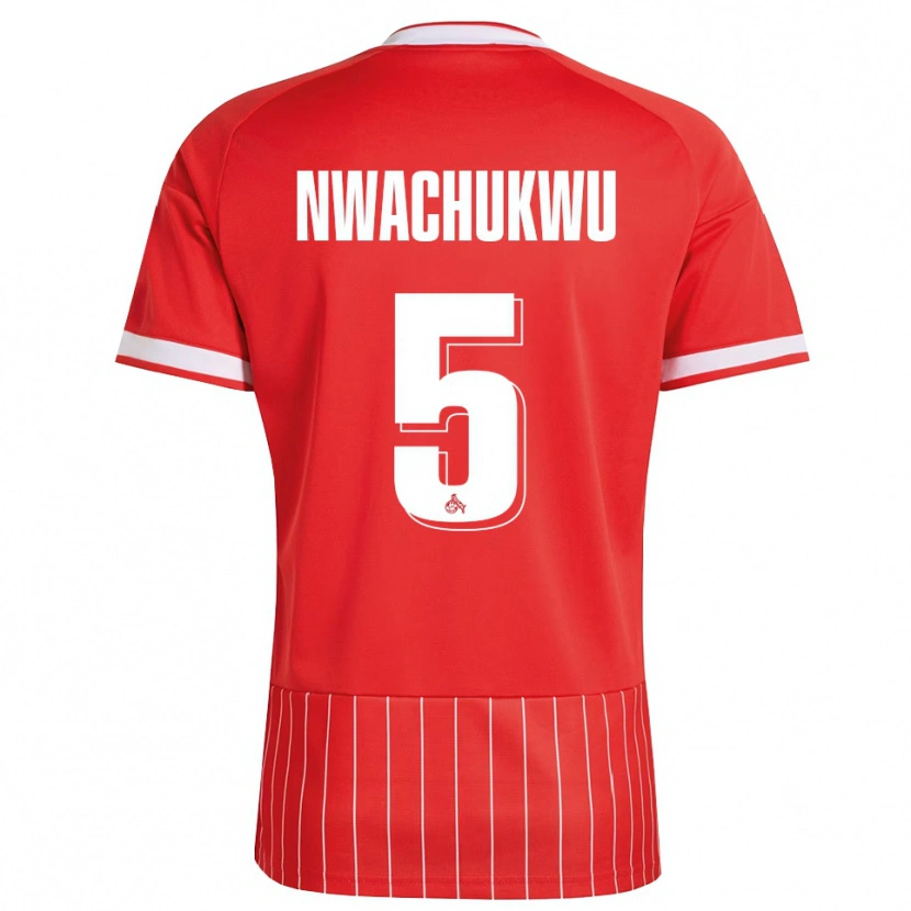 Danxen Bambino Maglia Ben Nwachukwu #5 Rosso Bianco Verde Kit Gara Away 2026/27 Maglietta