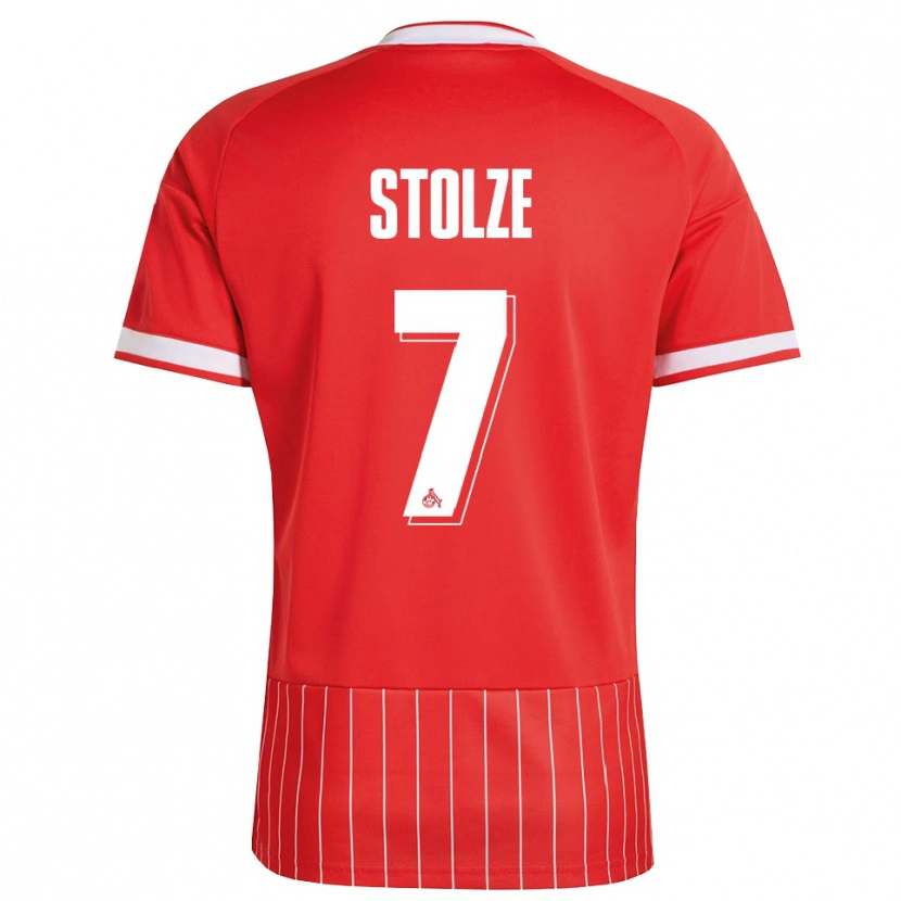 Danxen Bambino Maglia Anna-Lena Stolze #7 Rosso Bianco Verde Kit Gara Away 2026/27 Maglietta