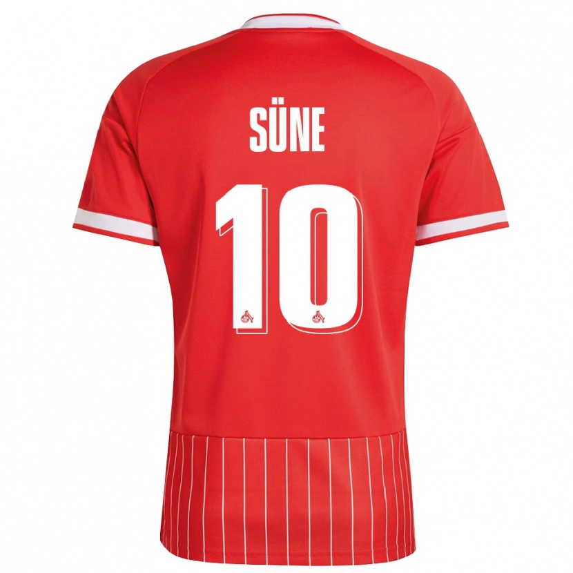 Danxen Bambino Maglia Arda Süne #10 Rosso Bianco Verde Kit Gara Away 2026/27 Maglietta
