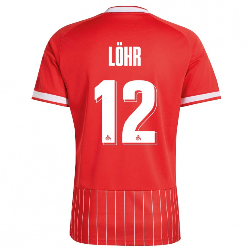 Danxen Bambino Maglia Max Löhr #12 Rosso Bianco Verde Kit Gara Away 2026/27 Maglietta