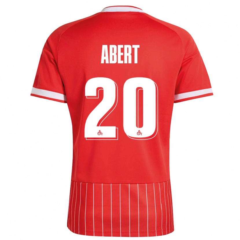Danxen Bambino Maglia Niklas Abert #20 Rosso Bianco Verde Kit Gara Away 2026/27 Maglietta