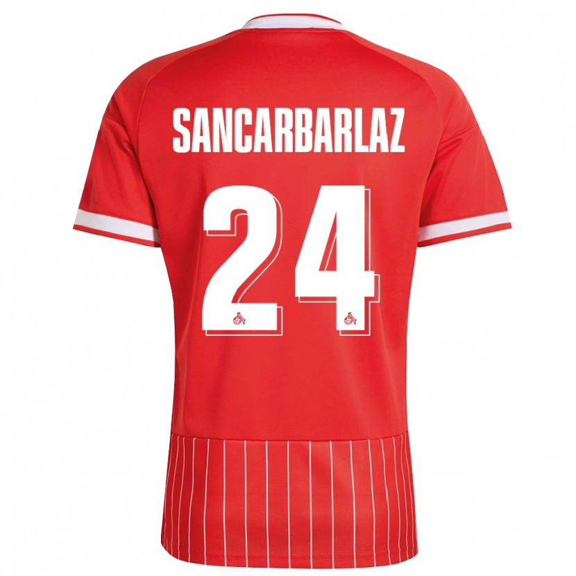 Danxen Bambino Maglia Keyhan Sancarbarlaz #24 Rosso Bianco Verde Kit Gara Away 2026/27 Maglietta