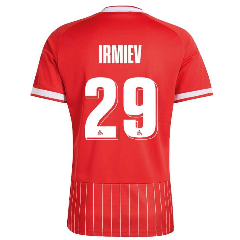 Danxen Bambino Maglia Kristiyan Irmiev #29 Rosso Bianco Verde Kit Gara Away 2026/27 Maglietta