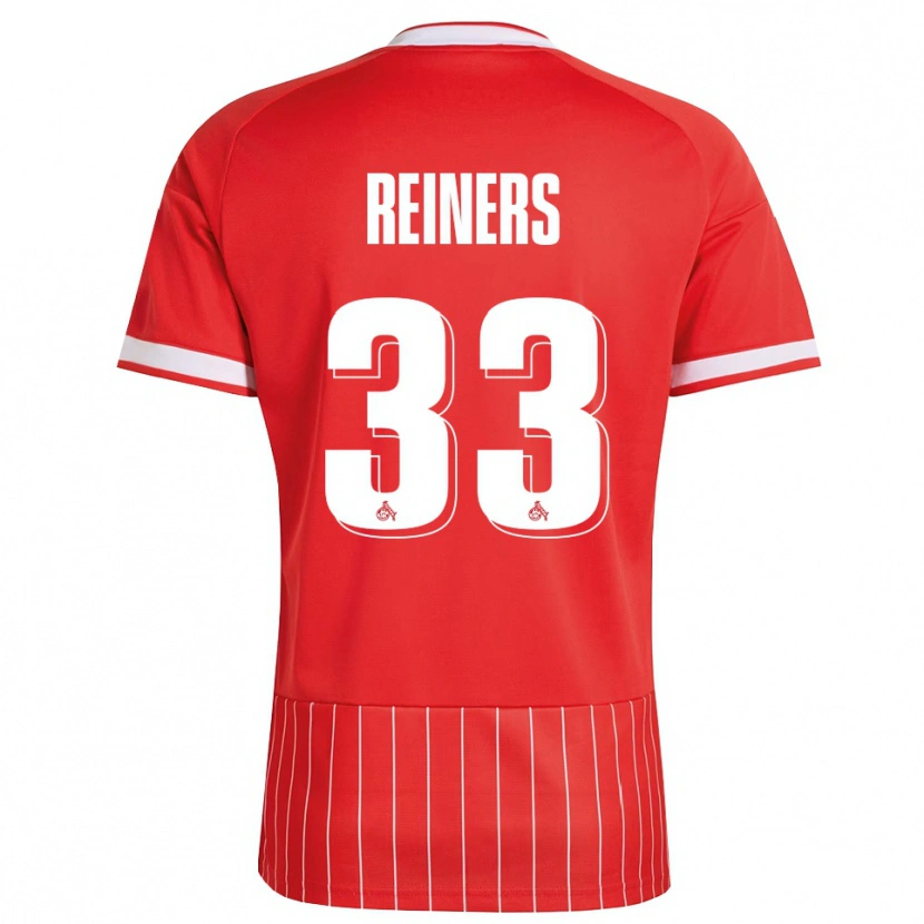 Danxen Bambino Maglia Leonard Reiners #33 Rosso Bianco Verde Kit Gara Away 2026/27 Maglietta