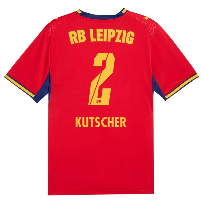Danxen Bambino Maglia Matthes Kutscher #2 Rosso Giallo Blu Reale Kit Gara Away 2026/27 Maglietta