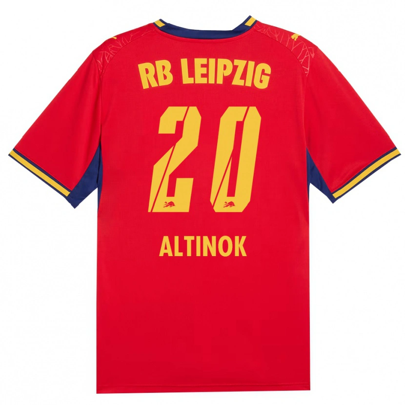 Danxen Bambino Maglia Jannis Altinok #20 Rosso Giallo Blu Reale Kit Gara Away 2026/27 Maglietta
