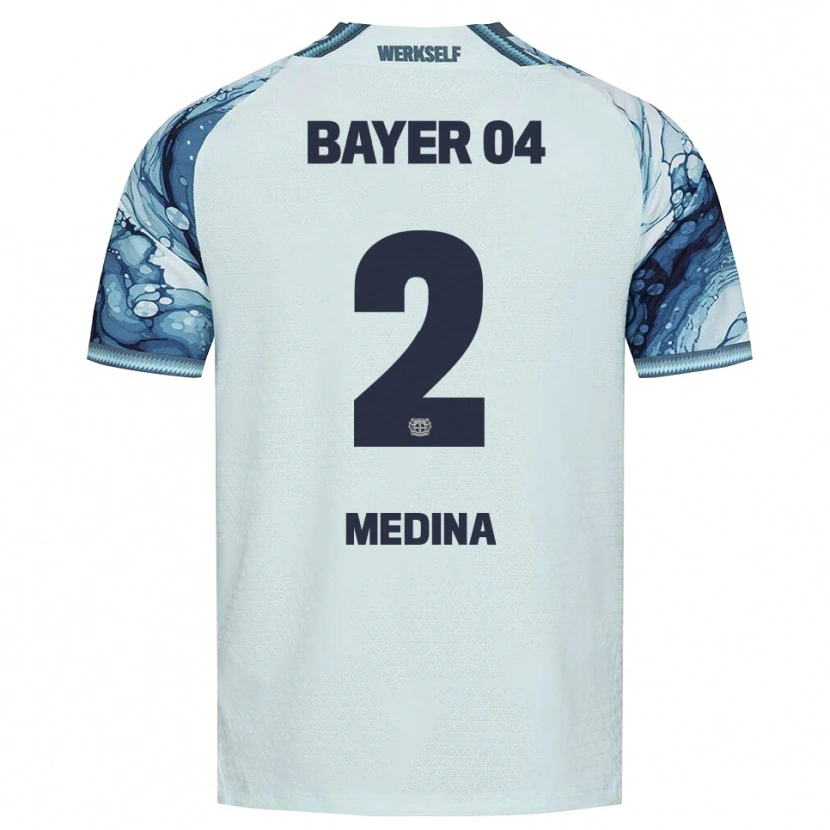 Danxen Bambino Maglia Facundo Medina #2 Verde Scuro Nero Kit Gara Away 2026/27 Maglietta