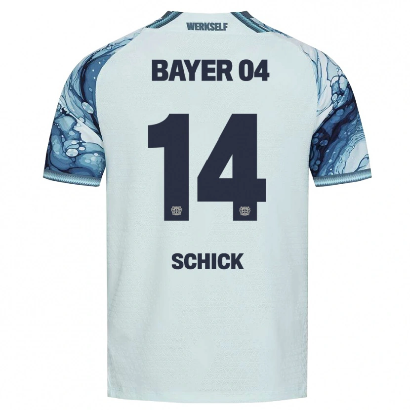 Danxen Bambino Maglia Patrik Schick #14 Verde Scuro Nero Kit Gara Away 2026/27 Maglietta