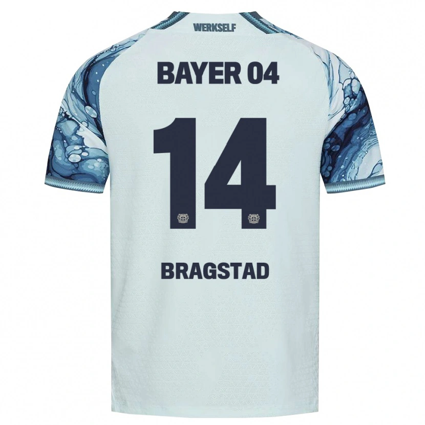 Danxen Bambino Maglia Emilie Bragstad #14 Verde Scuro Nero Kit Gara Away 2026/27 Maglietta