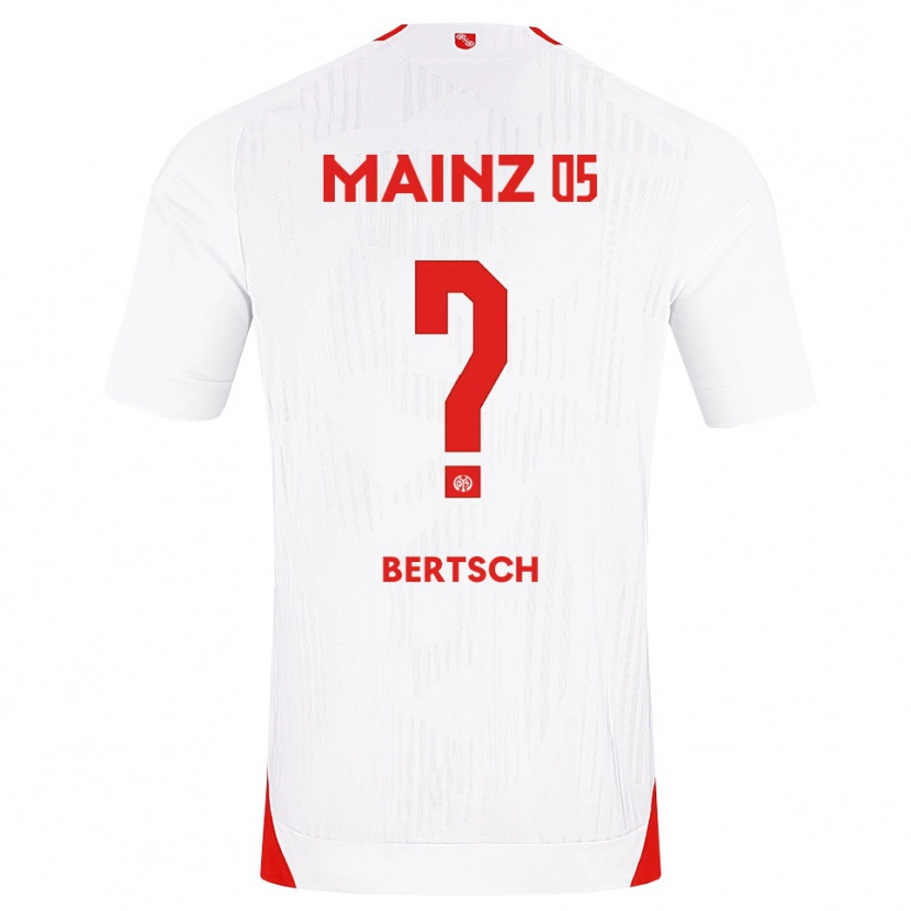 Danxen Bambino Maglia Paul Bertsch #0 Bianco Rosso Giallo Kit Gara Away 2026/27 Maglietta