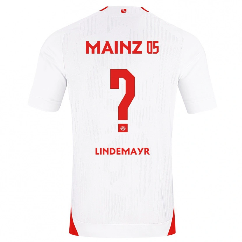 Danxen Bambino Maglia Florian Lindemayr #0 Bianco Rosso Giallo Kit Gara Away 2026/27 Maglietta