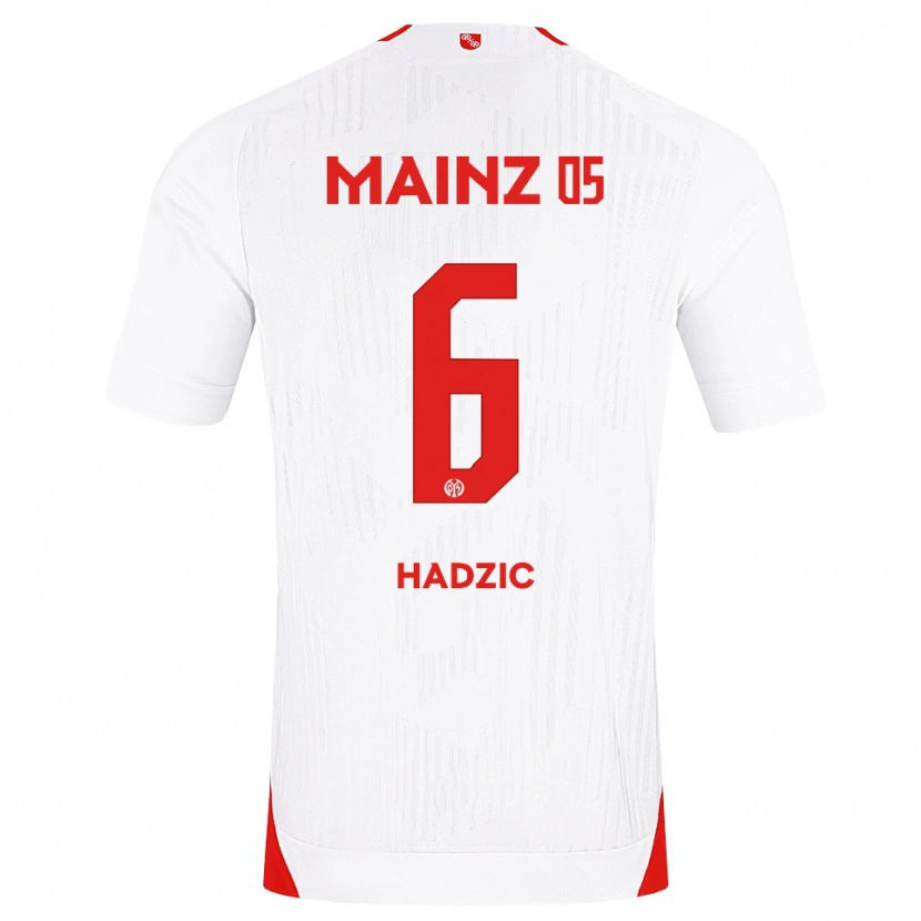 Danxen Bambino Maglia Zinedine Hadzic #6 Bianco Rosso Giallo Kit Gara Away 2026/27 Maglietta