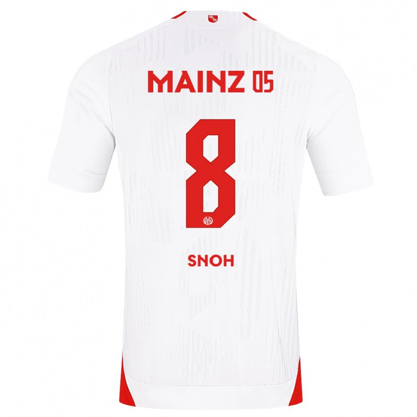 Danxen Bambino Maglia Denton Snoh #8 Bianco Rosso Giallo Kit Gara Away 2026/27 Maglietta