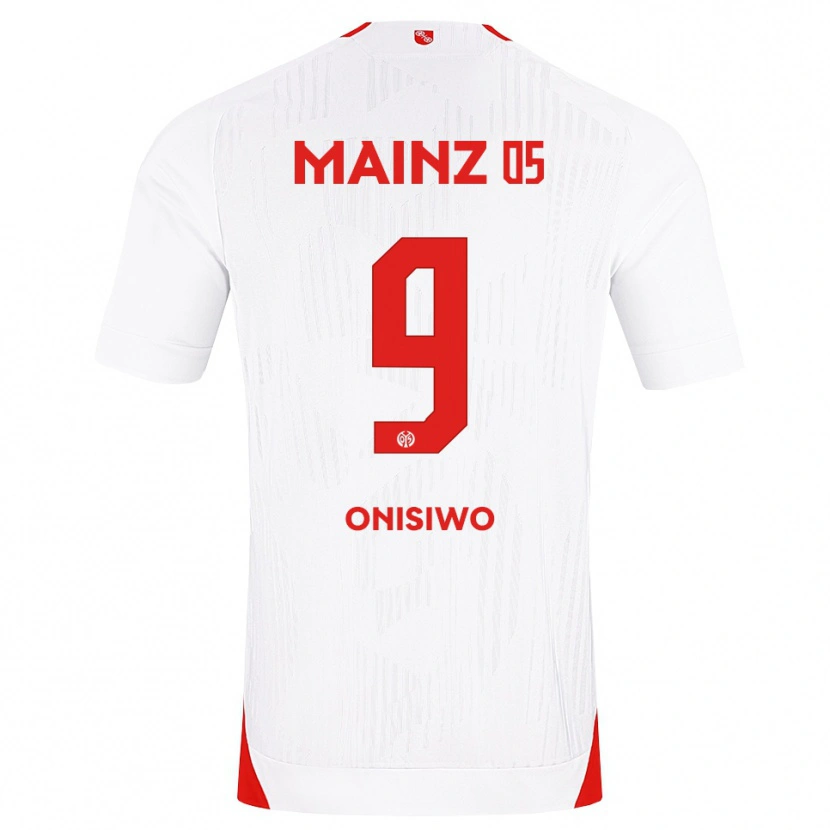 Danxen Bambino Maglia Karim Onisiwo #9 Bianco Rosso Giallo Kit Gara Away 2026/27 Maglietta