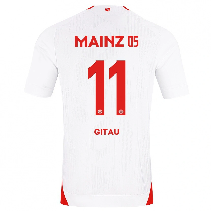 Danxen Bambino Maglia Andre Gitau #11 Bianco Rosso Giallo Kit Gara Away 2026/27 Maglietta