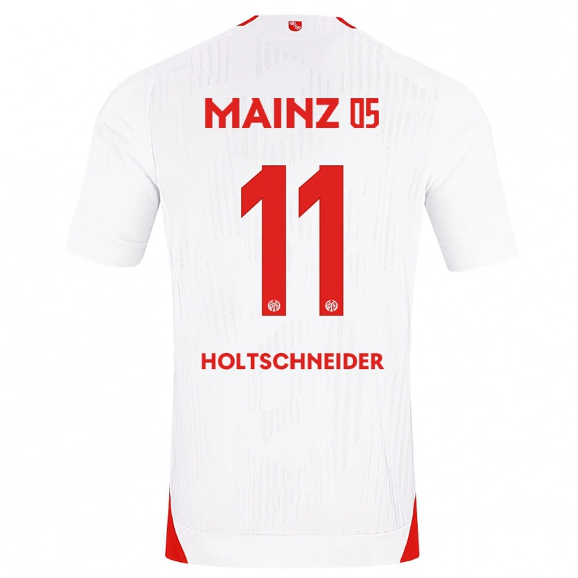 Danxen Bambino Maglia Hannah Holtschneider #11 Bianco Rosso Giallo Kit Gara Away 2026/27 Maglietta