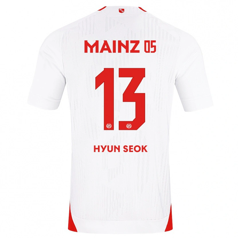 Danxen Bambino Maglia Hyun-Seok Hong #13 Bianco Rosso Giallo Kit Gara Away 2026/27 Maglietta