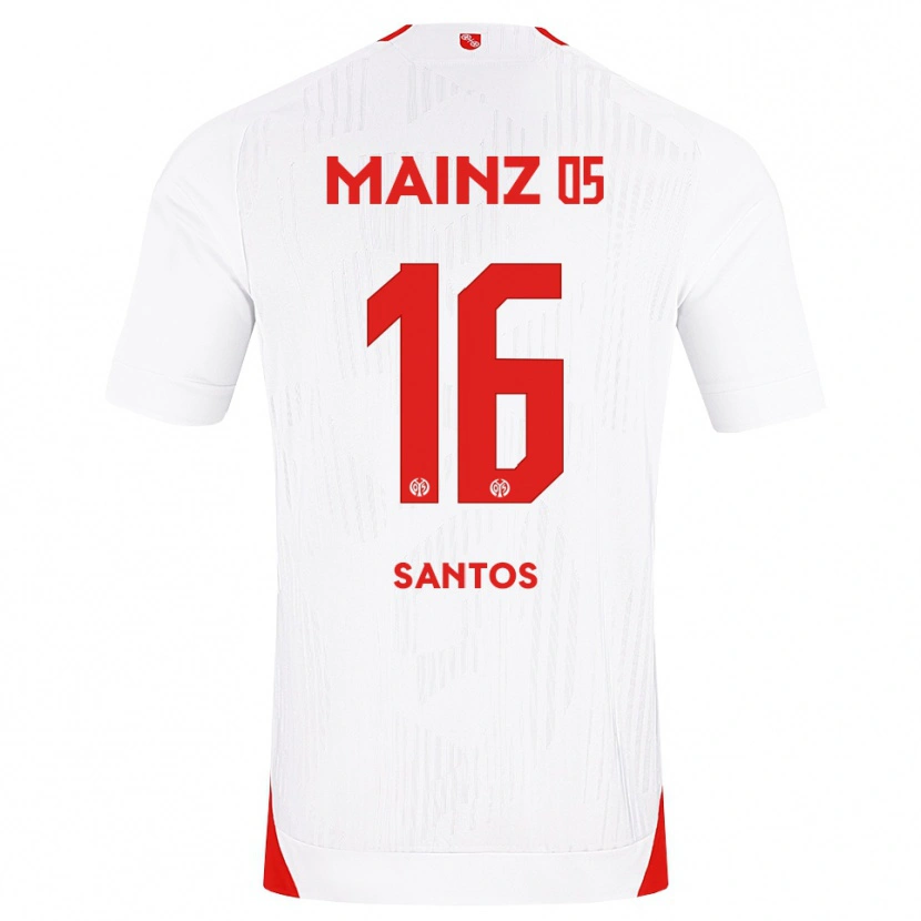 Danxen Bambino Maglia Fabio Da Silva Santos #16 Bianco Rosso Giallo Kit Gara Away 2026/27 Maglietta