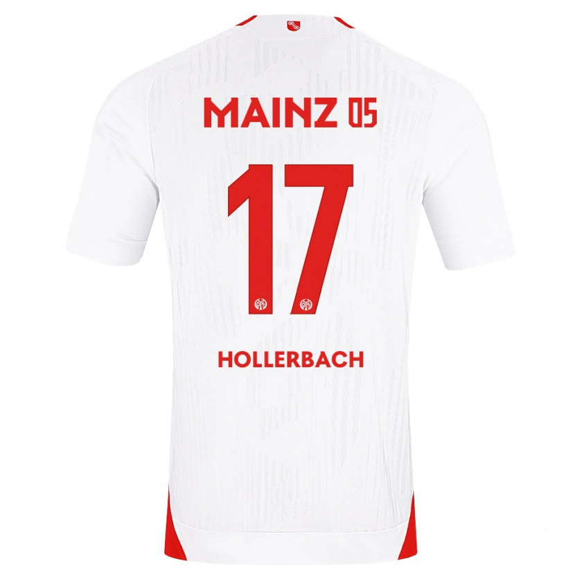 Danxen Bambino Maglia Benedict Hollerbach #17 Bianco Rosso Giallo Kit Gara Away 2026/27 Maglietta