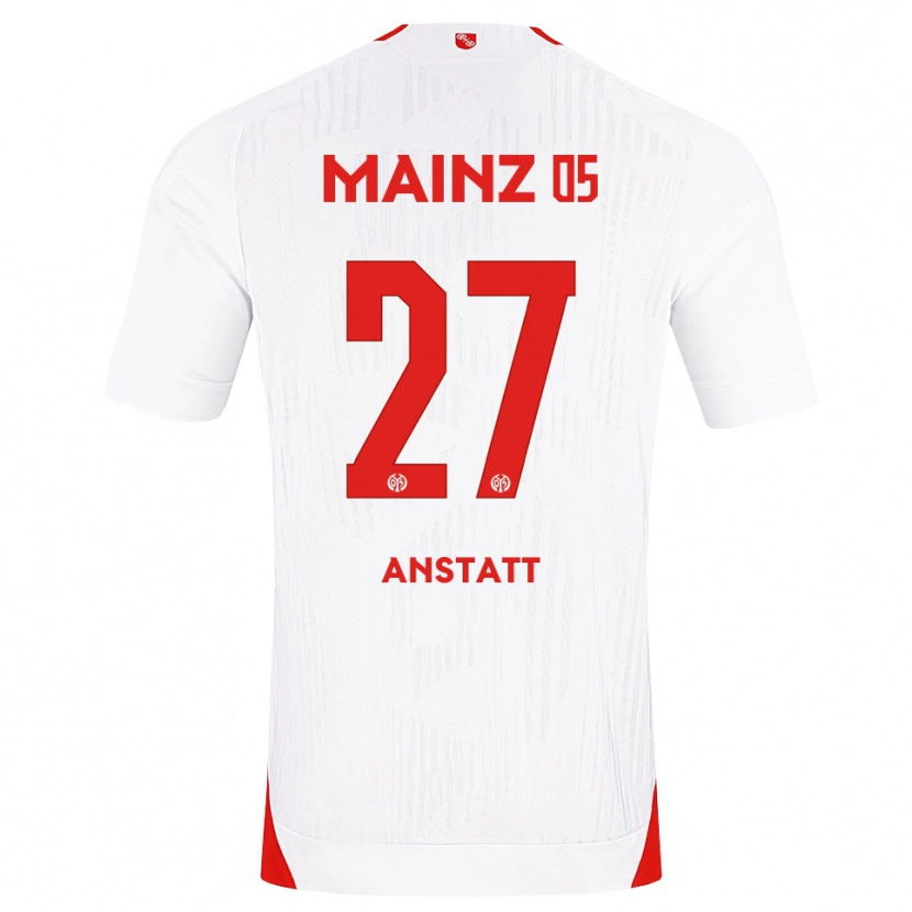 Danxen Bambino Maglia Nadine Anstatt #27 Bianco Rosso Giallo Kit Gara Away 2026/27 Maglietta