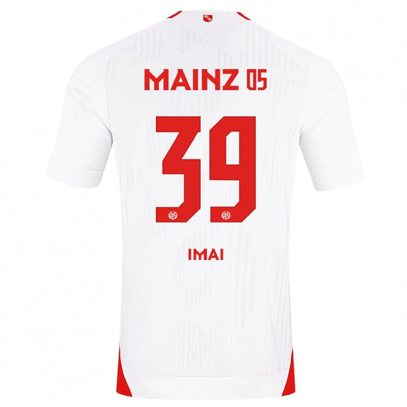Danxen Bambino Maglia Yurina Imai #39 Bianco Rosso Giallo Kit Gara Away 2026/27 Maglietta