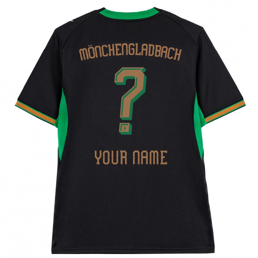 Danxen Bambino Maglia Il Tuo Nome #0 Nero Arancione Verde Marrone Kit Gara Away 2026/27 Maglietta