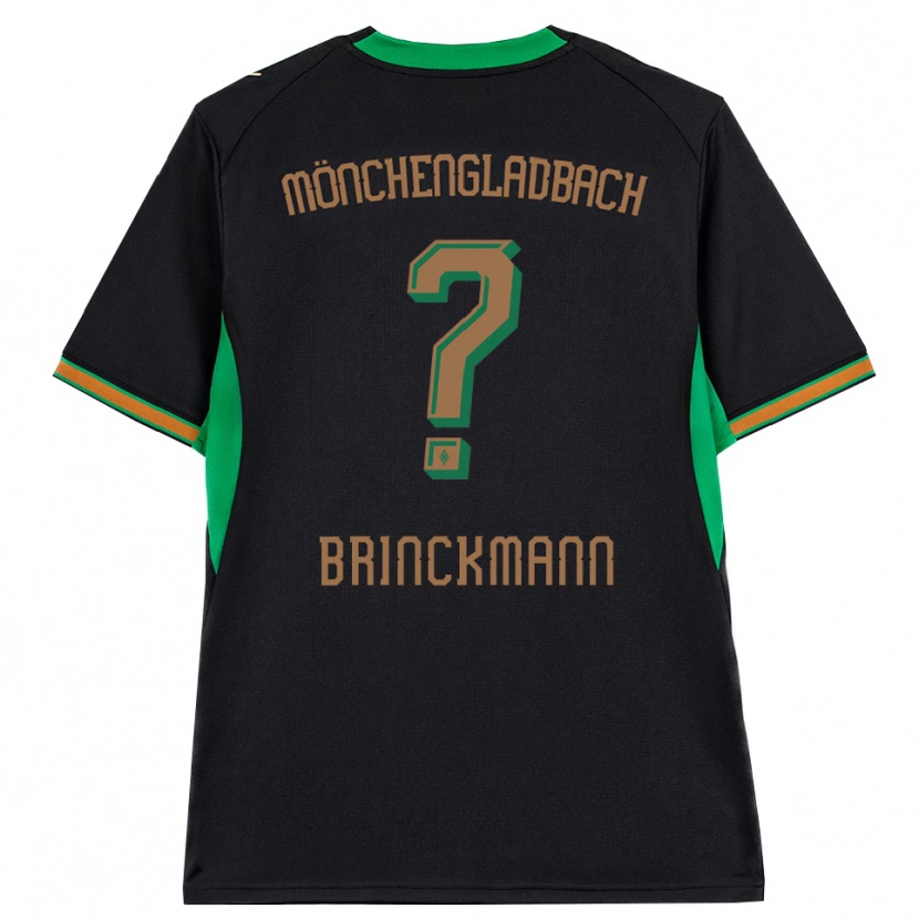 Danxen Bambino Maglia Jannik Brinckmann #0 Nero Arancione Verde Marrone Kit Gara Away 2026/27 Maglietta