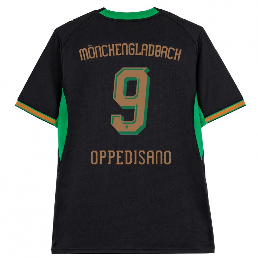 Danxen Bambino Maglia Valentina Oppedisano #9 Nero Arancione Verde Marrone Kit Gara Away 2026/27 Maglietta