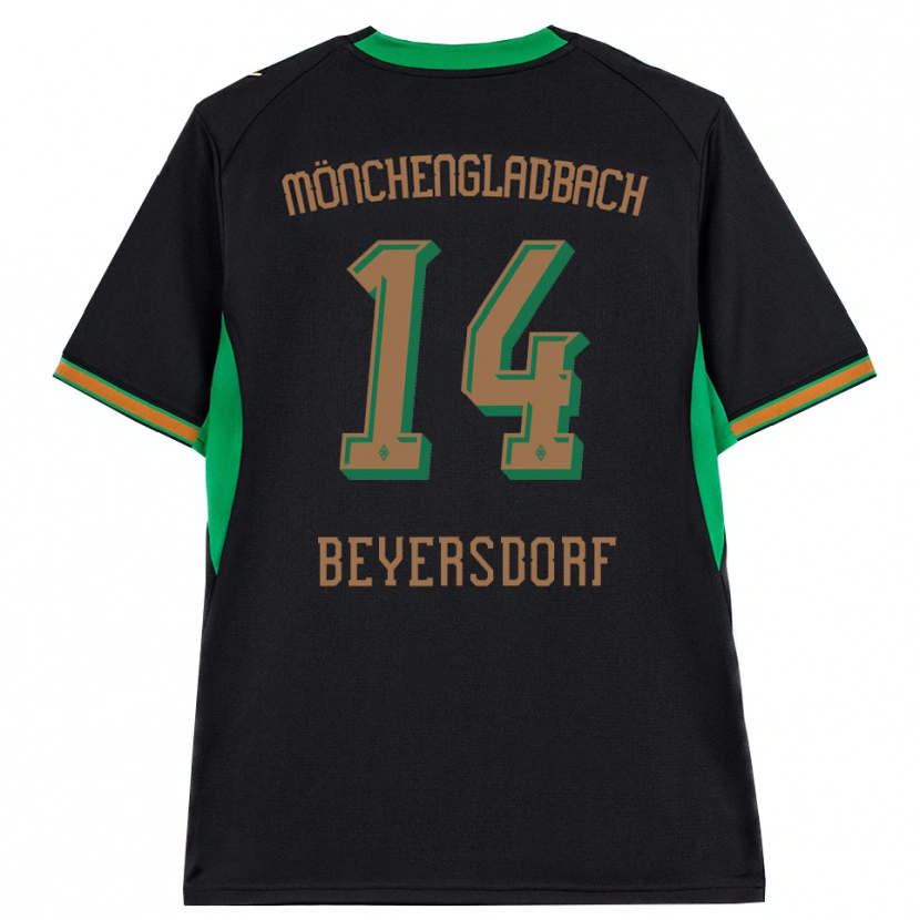 Danxen Bambino Maglia Chris Beyersdorf #14 Nero Arancione Verde Marrone Kit Gara Away 2026/27 Maglietta
