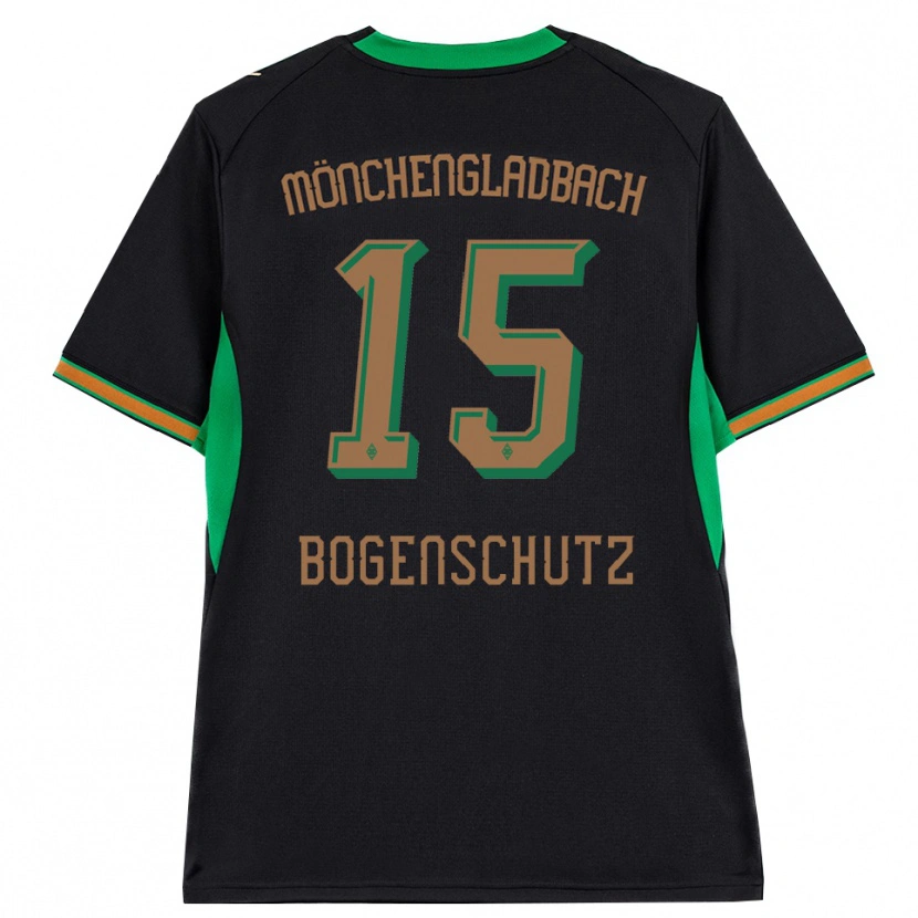 Danxen Bambino Maglia Kerstin Bogenschutz #15 Nero Arancione Verde Marrone Kit Gara Away 2026/27 Maglietta