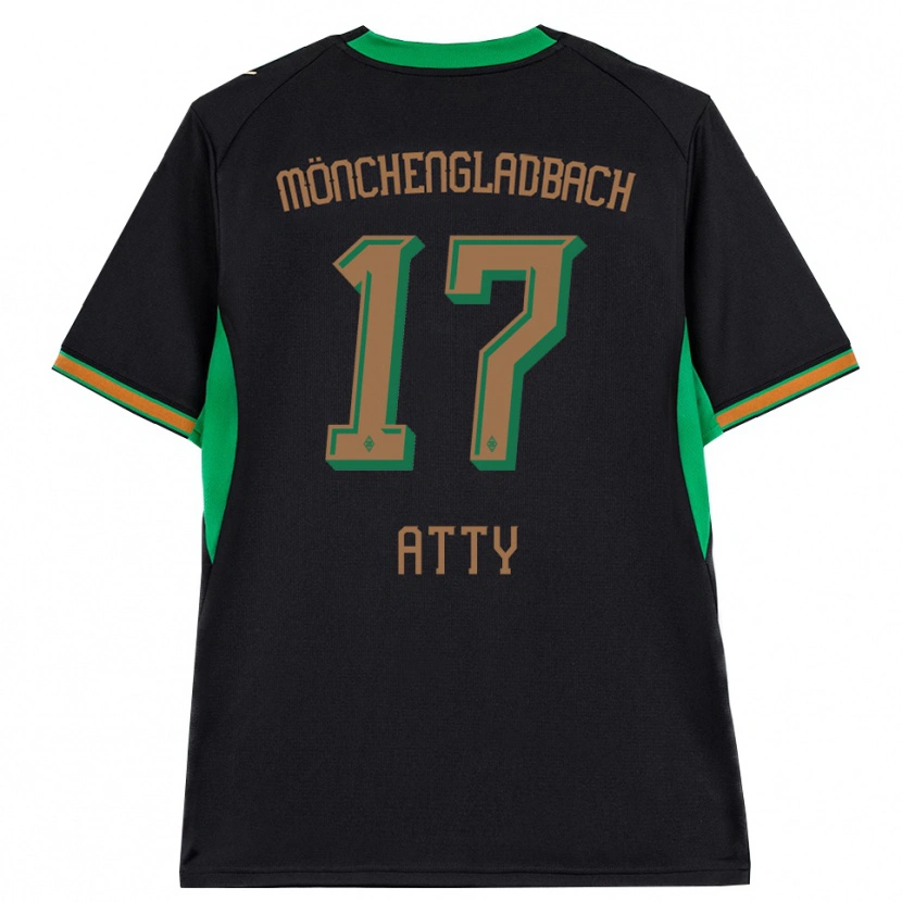 Danxen Bambino Maglia Yassir Atty #17 Nero Arancione Verde Marrone Kit Gara Away 2026/27 Maglietta